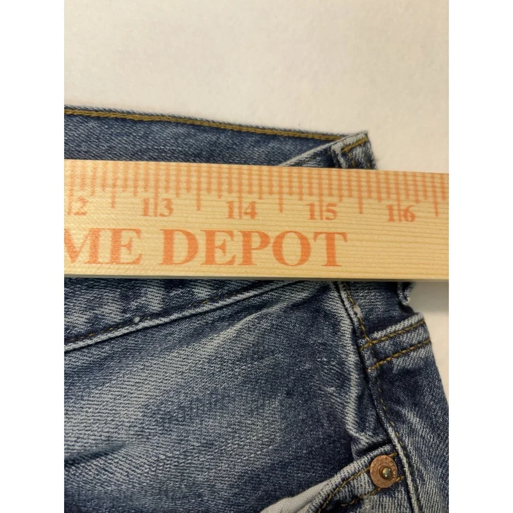 Pacsun Jeans Mens 31x32 Black Stacked Skinny Dark Wash Distressed‎ Pants